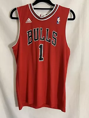 ADIDAS NBA Chicago Bulls Rose Basketball Jersey & Shorts Size 13-14yrs • $24.50