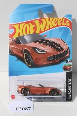 Hot Wheels Roadsters Gold Corvette C7 Z06 Convertible  4/10 FNQHotwheels F2087 • $5.24