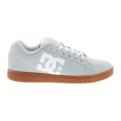 DC Gaveler ADYS100536-2GG Mens Gray Leather Skate Inspired Sneakers Shoes • $38.99