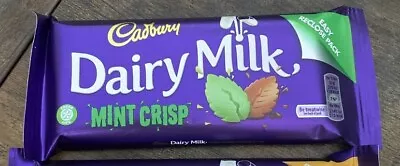 Irish Cadbury - Dairy Milk - 5 Mint Crisp Chocolate Bars • £12.99