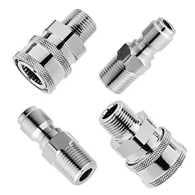 Pressure Washer Adapter Set 2 Sets 3/8  Quick Connect Fittings Ale Pressure Wash • $22.94