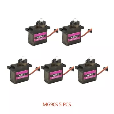 10 Set MG90S Micro Metal Gear 9g Servo For RC Plane Helicopter Boat Car 4.8V- 6V • $16.99