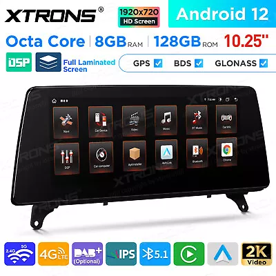 10.25  Android12 8Core 8+128G Car Play GPS Stereo Radio 4G For BMW X5 E70 X6 E71 • $429.99