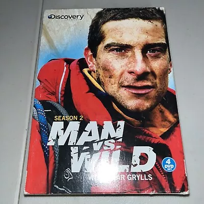 Man Vs Wild -- Season 2 -- Bear Grylls (4-DVD Set 2008) • $14.99