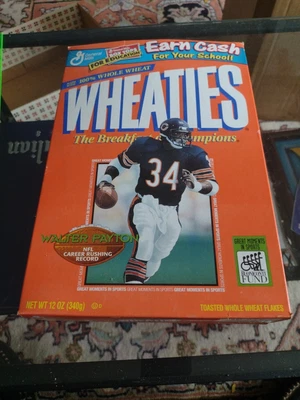 $5 • Buy WALTER PAYTON Wheaties Cereal Box 1998. Opened
