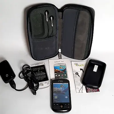 HTC T-Mobile MyTouch Cell Phone W/ Case Headphones And Charge Cord WORKS • $29.95