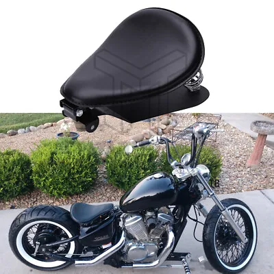 Motorcycle Bobber Solo Seat Spring W/ Base For Yamaha V Star 1300 1100 650 250 • $84.12