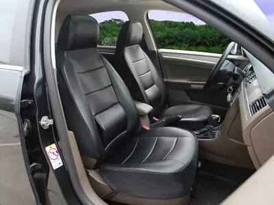 Synthetic Leather Car Seat Covers W/Lumbar Support Compatible For All Cars • $29.99