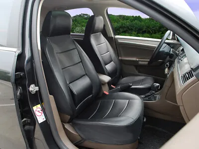 Synthetic Leather Car Seat Covers W/Lumbar Support Compatible For Volvo • $29.99