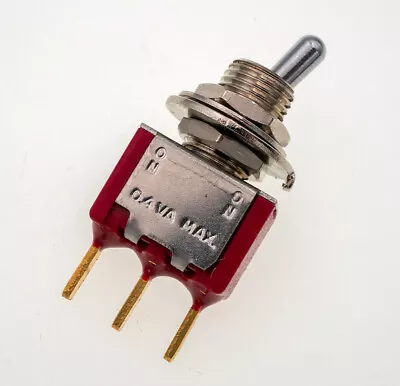 C&K 7101-M-YCE 2 Position ON-NONE-ON SPDT Toggle Switch PCB Mount NOS • $3.95