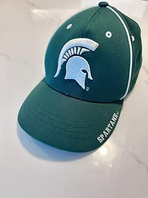 Michigan State Spartans Ncaa Team Color Adult Embroidered Cap Hat Osfm Free Ship • $15