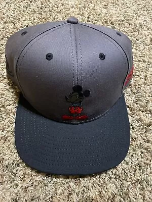 Disney Mickey Mouse X Neff Gray Black Flat Bill Snapback Hat Cap NWT • $21.99