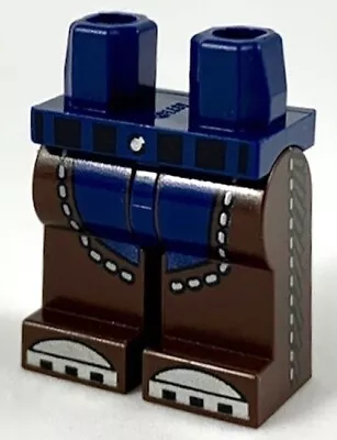 New LEGO Leather Chaps LEGS Blue Jeans Steel Boots Stitching Black Belt Cowboy • $7.20