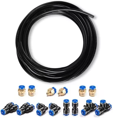 Pneumatic Tubing Black PU Air Hose Pipe Tube Kit 5/32 Inch Or 4Mm OD 2.5Mm ID 39 • $18.14