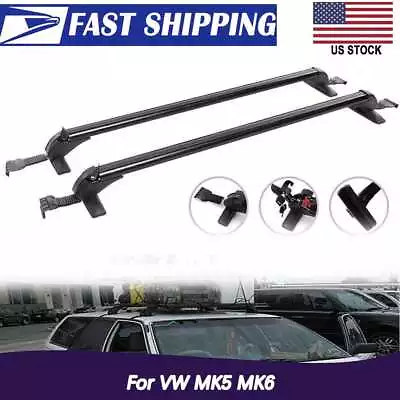 For VW MK5 MK6 Car Top Roof Rack Cross Bars 43.3 Inch Luggage Cargo Carrier USA • $82.99