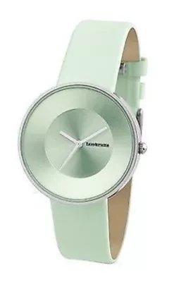 Lambretta Cielo Gelato Mint Menta Steel/Leather Retrò-Chic Ladies WatchRRP£55# • £34.95