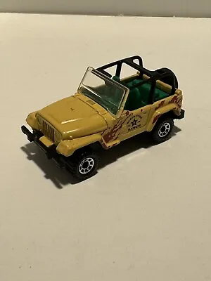 Matchbox 1998 Jeep Wrangler 4x4 Black Star Ranch • $1.99