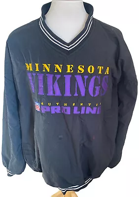 Vintage Russell Athletic Laminate Heavyweight Minnesota Vikings Pullover Jacket • $34.99