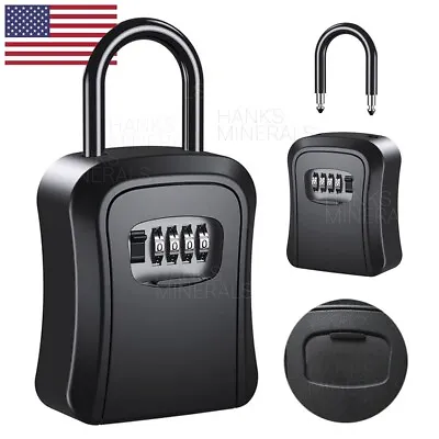 Key Safe 4-Digit Combination Lock Box Wall Mount Storage Safe Security Outdoor • $14.98