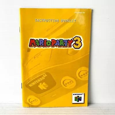 Mario Party 3 Nintendo 64 N64 Instruction Manual - Free Postage • $58.88