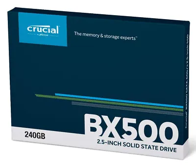 Crucial 240GB SSD BX500 2.5  SATA 7mm Internal Solid State Drive 540MB/s 6Gb/s • $54.50