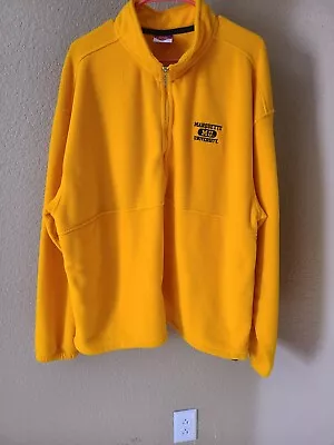 Champion Marquette University Sweatshirt Pull Over Adult XL Half Zip Gold Yellow • $19.95