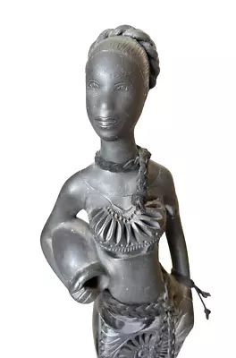 Home Decoration | Lady Sculpture Statue | Clay | HANDMADE IN MEXICO UNIQUE! #221 • $129