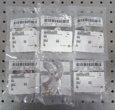 $25 • Buy C186272 Lot 6 MKS 100318903 Aluminum Vacuum Bulkhead Clamps For NW25 Flanges
