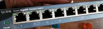 TP-LINK TL-SG108 8 Ports Wall-Mountable Gigabit Desktop Switch Version 3 • £13.50