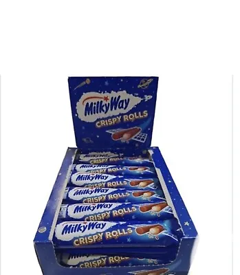 24 X  22.5g Milky Way Crispy Rolls Chocolate Bar New Packaging BBD 17/04/24 • £14.29