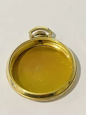 Scrap Vintage Elgin 10K Gold Filled Pocket Watch Case 12S Illinois 16 Grams • $35