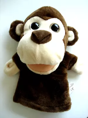 KellyToy Monkey Puppet Large Sparkle Eyes Plush 11  Stuffed Animal • $11.64