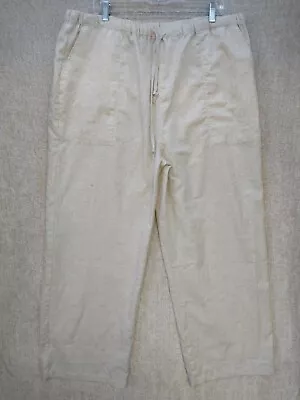 NWT Coofandy Mens 3XL Beige Casual Pants Elastic Waist Drawstring (40-44x31) • $23.20