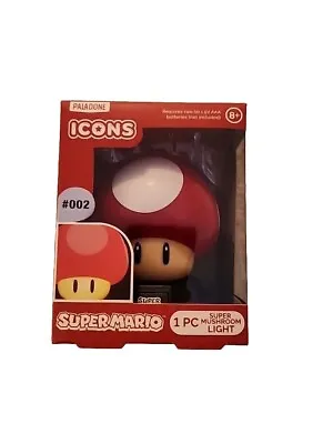 Nintendo Super Mario Bros Mushroom Light #002 Paladone Brand NEW Icons Series 1 • $13.80