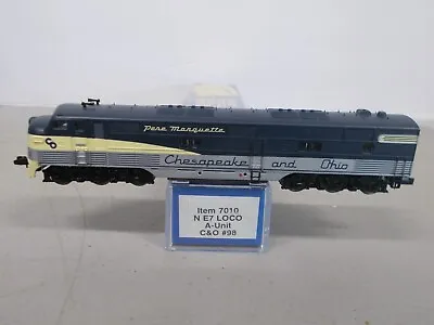 Life Like # 7010 ~ Chesapeake & Ohio E7-a Locomotive # 98 ~lot B ~n Scale • $95