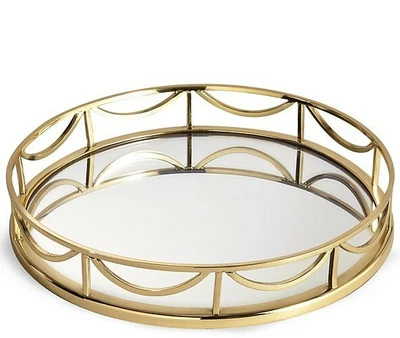 £14.99 • Buy Contemporary Round  24cmServing Dressing Candle Table Tray NEXT DAY DELIVERY 