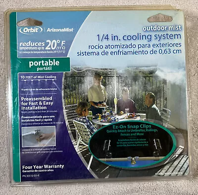 Orbit Arizona Mist 1/4 In. Outdoor Mist Cooling System Portable. New Sealed. • $16.95