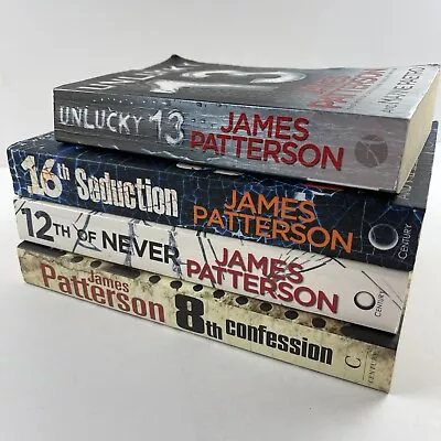 4 X James Patterson Large PB Book Women's Murder Club 8 12 13 16 Lot Crime • $30