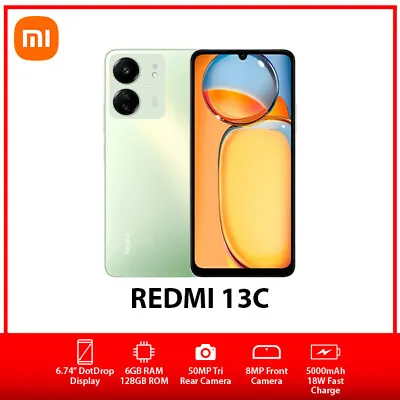 (New&Unlocked) Xiaomi Redmi 13C Dual SIM Android Mobile Phone - Green/6GB+128GB • $253.99