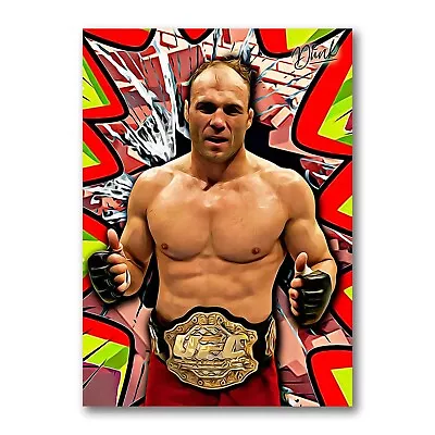 Randy Couture Knockout Sketch Card Limited 03/30 Dr. Dunk Signed • $6.99