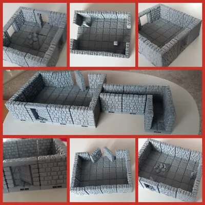 Dungeons & Dragons Style Tile Starter Kits D&D Terrain Modular • $22.41