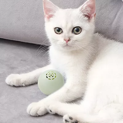 LF# Cat Music Ball Creative Cute Electric Cat Ball Toys Squeak Pet Product (Gree • $18.36