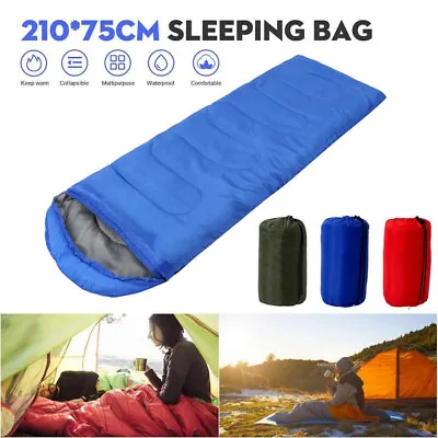 £7.92 • Buy Camping Sleeping Bags Envelope Sleeping Bag Blanket For Outdoor Traveling Hiking
