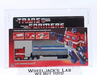 Optimus Prime AFA 85 80/90/90 Factory Sealed G1 Transformers 1984 Hasbro Vintage • $24500