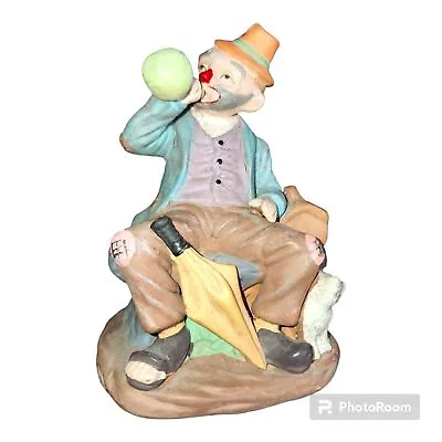 Vintage Hobo Clown Ceramic Hand Painted Clowns Figurine Drunk/ Funny Home Décor • $18