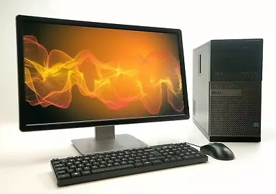 £129.99 • Buy PC Bundle 22'' Screen Monitor Quad Core I5 240GB SDD 16GB Windows 10 DELL