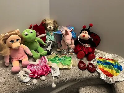 Build A Bear Lot Plush 5 And Outfits 5 Muppets + Shoes + Backpack Kermit & Piggy • $49.99