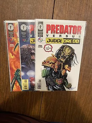 Predator Versus Judge Dredd #1-3 (1997) Very Good Condition • $20