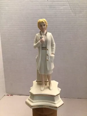 Female Doctor Figurine Or Nurse Figurine Musical Vintage 2001 Gift Of Sound Work • $36