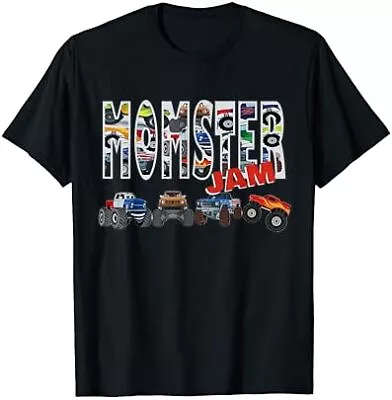 Monster Truck Jam Mom Momster Boy Mama Birthday Mothers Day T-Shirt • $17.99